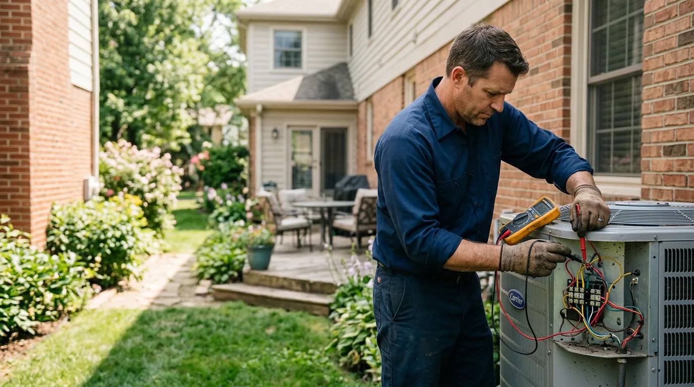 HVAC technician working near Woodson, IL